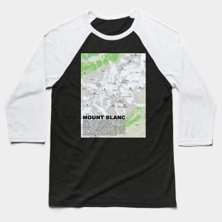 Mont Blanc Majesty: Alpine Apex Baseball T-Shirt